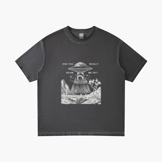Discover Down Bad, Did Your Really Beam Me Up, Vintage Graphic Gradient T Shirts