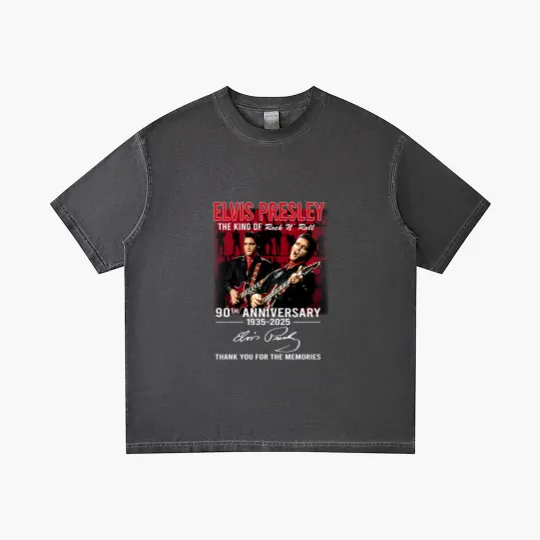 Discover Elvis Presley Gradient T Shirts, Elvis 90th Anniversary Gradient T Shirts, The King Of Rock Gradient T Shirts