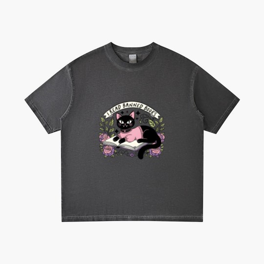 Discover I Read Banned Books Gradient T Shirts, Bookish Cat Gradient T Shirts