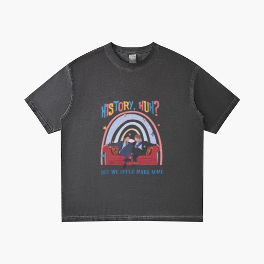 Discover History, Huh? Gradient T Shirts, Red White and Royal Blue