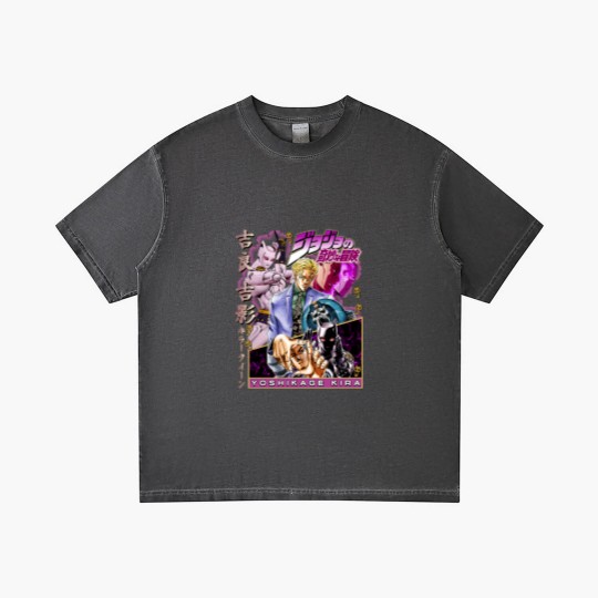 Discover Vintage Yoshikage Kira Jojo's Bizzare Adventure Gradient T Shirts