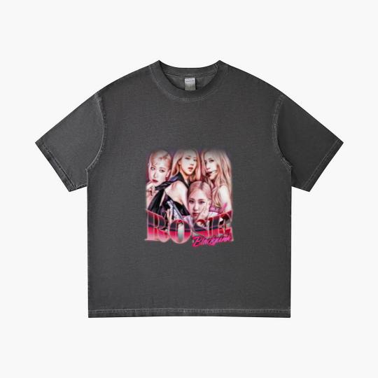 Discover Rose Kpop Gradient T Shirts, Blackpink Gradient T Shirts, Rose