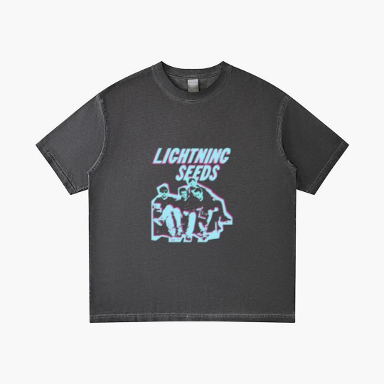 Discover Lightning Seeds Distressed Vintage Style 90s Classic Gradient T Shirts