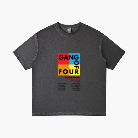 Discover Gang Of Four The Long Goodbye North America 2025 Tour Gradient T Shirts