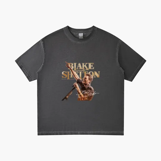 Discover Graphic Black Shelton Gradient T Shirts, Blake Shelton 2025 Fan Gift, Blake Shelton Tour Merch, Blake Shelton Country Music Fan Gradient T Shirts