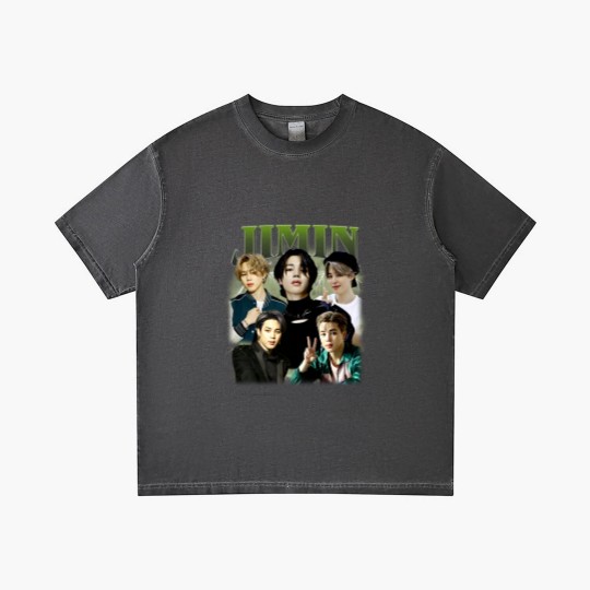 Discover Limited Jimin Korean Pop Gradient T Shirts Vintage Unisex Gradient T Shirts