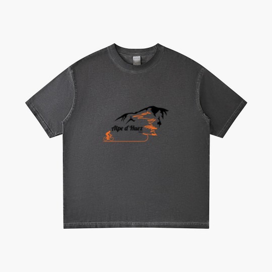 Discover Alpe d'Huez Cycling Print Socks Gradient T Shirts