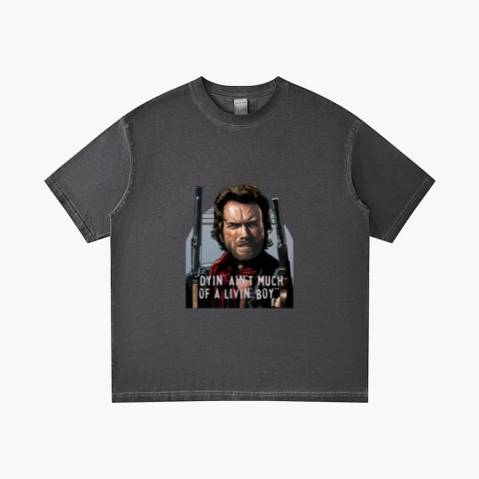 Discover Clint Eastwood -The Outlaw Josey Wales - Dyin_ Ain_t Much Of A Livin_ Gradient T Shirts