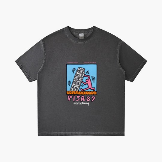Discover Keith Haring Pisa 89 Gradient T Shirts