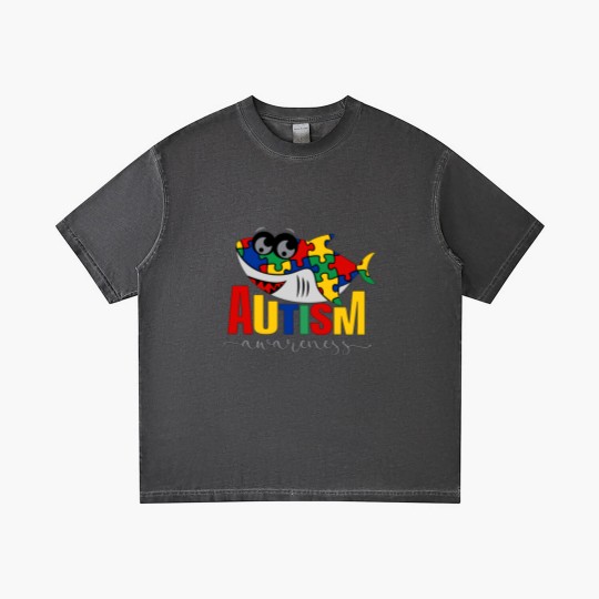 Discover Shark Autism Support Gift Gradient T Shirts