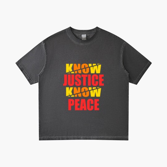 Discover "Social Justice No Justice No Peace" Gradient T Shirts design Gradient T Shirts