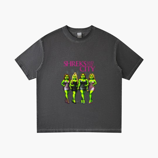 Discover Shreks And The City Gradient T Shirts, Shrek Funny Gradient T Shirts, Shrek Face Meme Gradient T Shirts