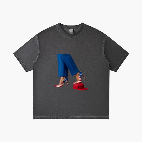 Discover Kamala Harris Gradient T Shirts, Kamala Harris With High Heels Stepping On Red Hat
