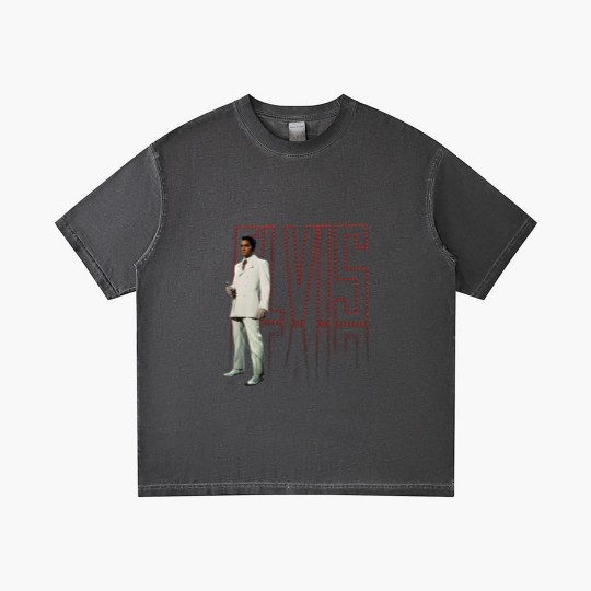 Discover Elvis Presley - White Suit Adult Gradient T Shirts