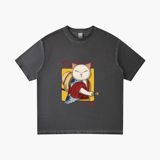 Discover Samurai Neko - Samurai Cat - Gradient T Shirts