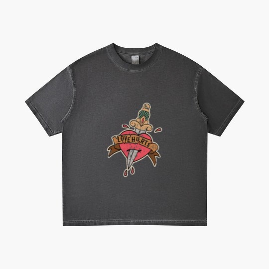 Discover Love hurts Gradient T Shirts