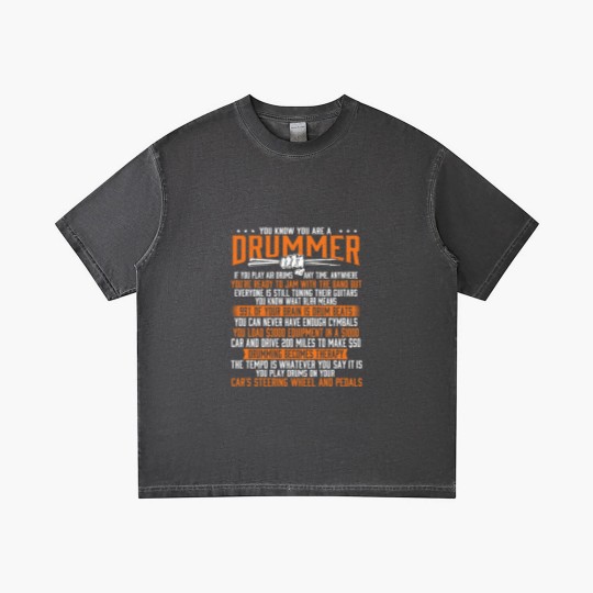 Discover You Know You Are A Drummer - Band Lover Percussion Gradient T Shirts
