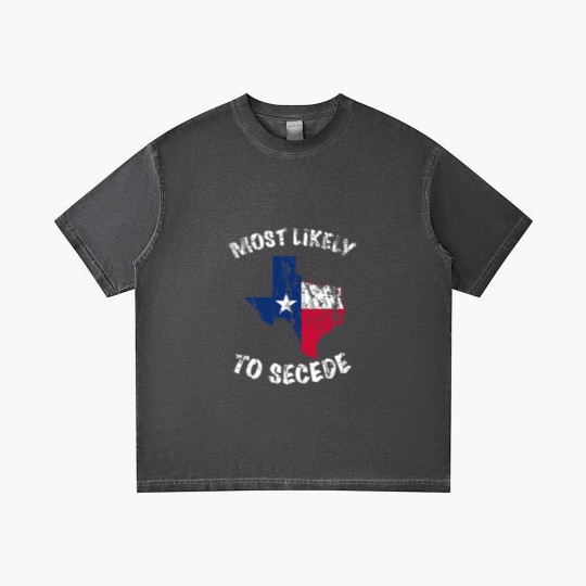 Discover Most likely to secede Texas State Flag Gradient T Shirts