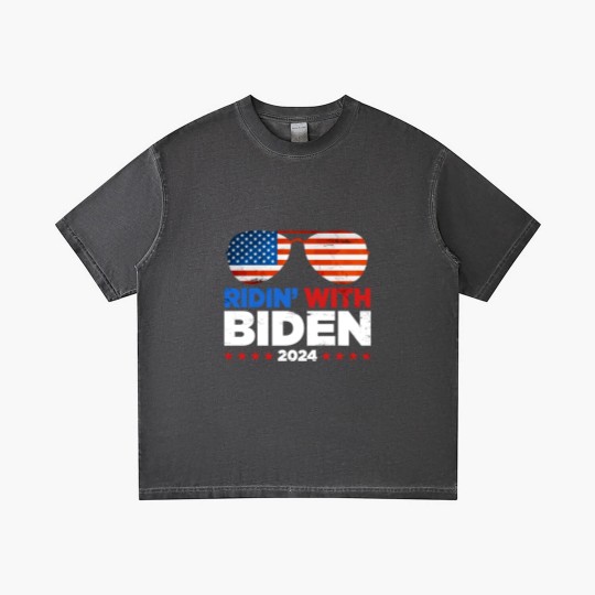 Discover Ridin' With Biden Joe Biden 2024 Election For Pres Gradient T Shirts