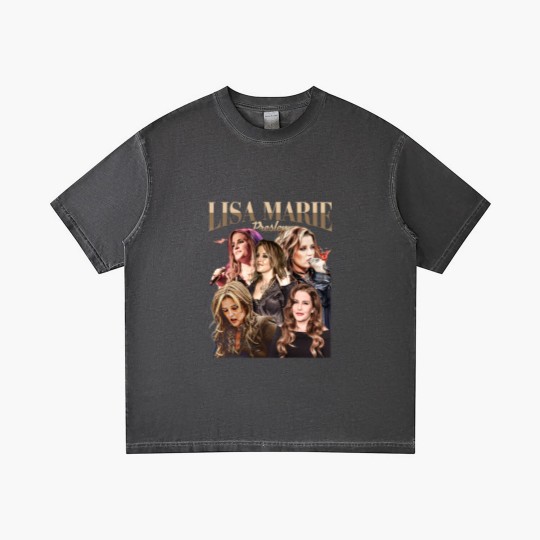 Discover Vintage Style Lisa Marie Presley 90s Vintage Gradient T Shirts, Lisa Marie Presley Merch