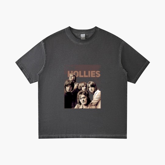 Discover The Hollies  Band Brown Vintage Gradient T Shirts