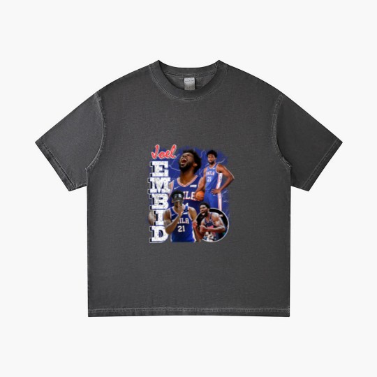 Discover Joel Embiid Vintage Gradient T Shirts, Joel Embiid Gradient T Shirts