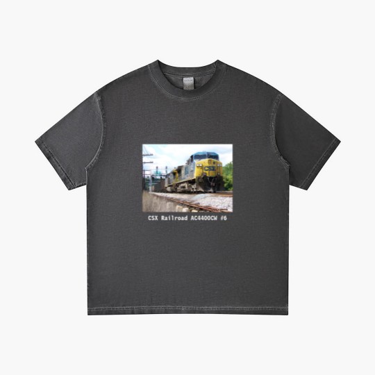 Discover CSX Railroad AC4400CW #6 With a Coal Train Black Gradient T Shirts