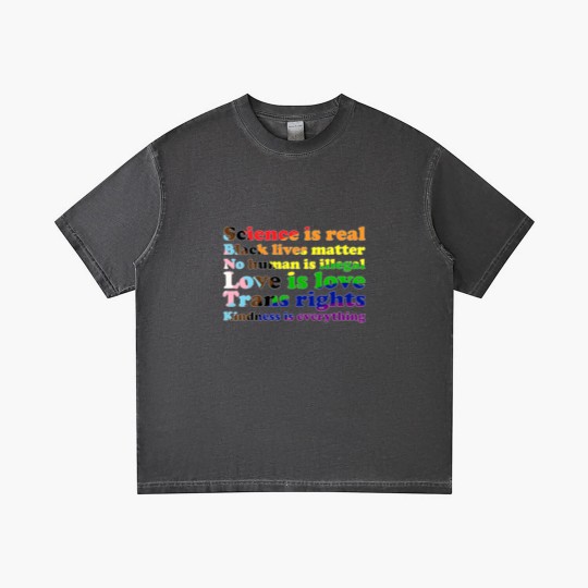 Discover Progress Pride Flag Science is real Black lives matter Love is love Gradient T Shirts