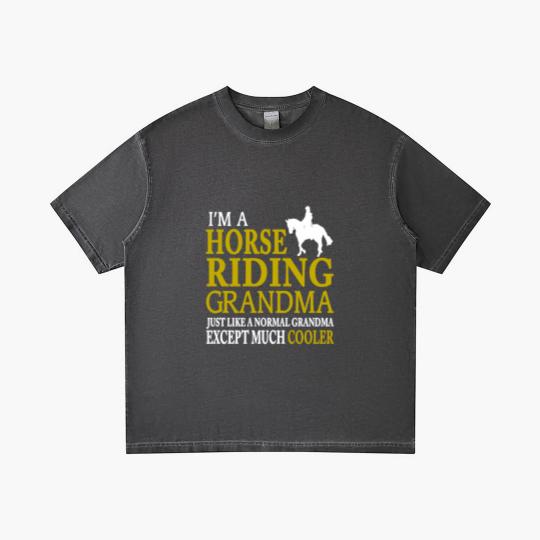 Discover I'm A Horse Riding Grandma Gradient T Shirts