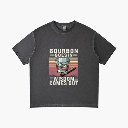 Discover Bourbon For Men Bourbon Goes In Wisdom Comes Out, Bourbon Gradient T Shirts, Bourbon Lover, Bourbon Whiskey, Bourbon Bottle, Bourbon Gift, Bourbon Drinker Gradient T Shirts