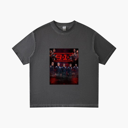 Discover 9-1-1  Cast Purple Red Haze Gradient T Shirts