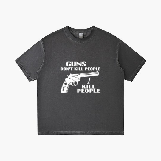 Discover Guns don't kill people, I kill people Gradient T Shirts, happy gilmore Adam Sandler Gradient T Shirts
