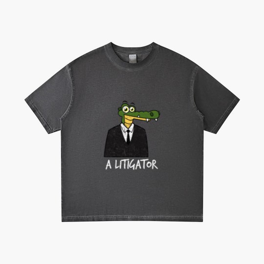 Discover A Litigator Alligator Lawyer Attorney Law Distress Gradient T Shirts
