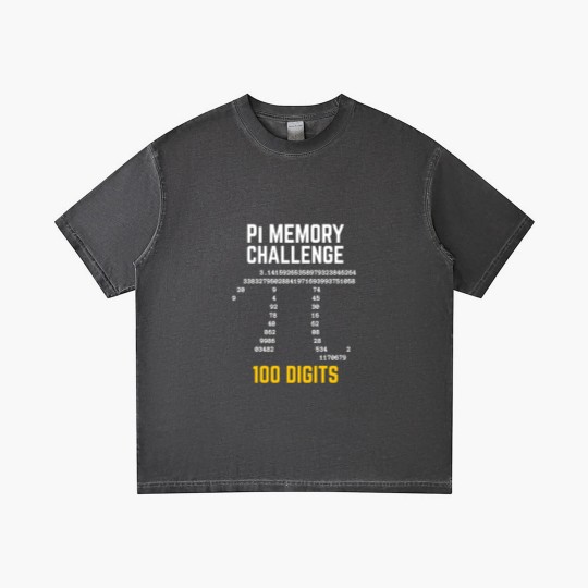 Discover 100 Digits of Pi Memory Challenge - Pi Day Gradient T Shirts