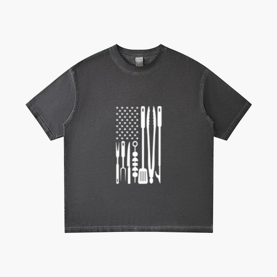 Discover Funny American Flag Grilling Tools BBQ Grill Barbe Gradient T Shirts