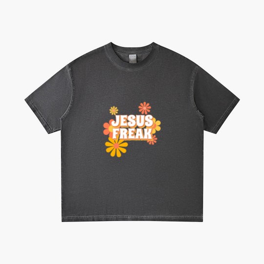 Discover Retro Jesus freak hippie flowers-vintage Jesus Gradient T Shirts