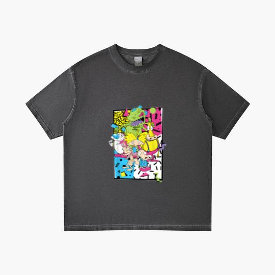Discover Old School Cartoons 90's Gradient T Shirts