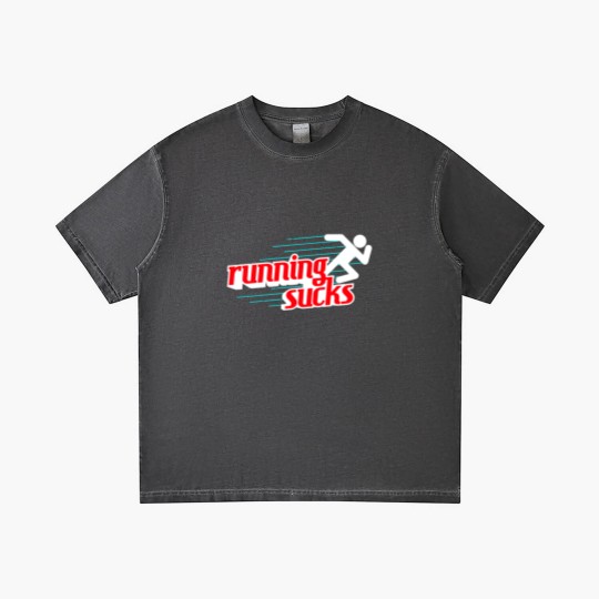 Discover Running Sucks Gradient T Shirts