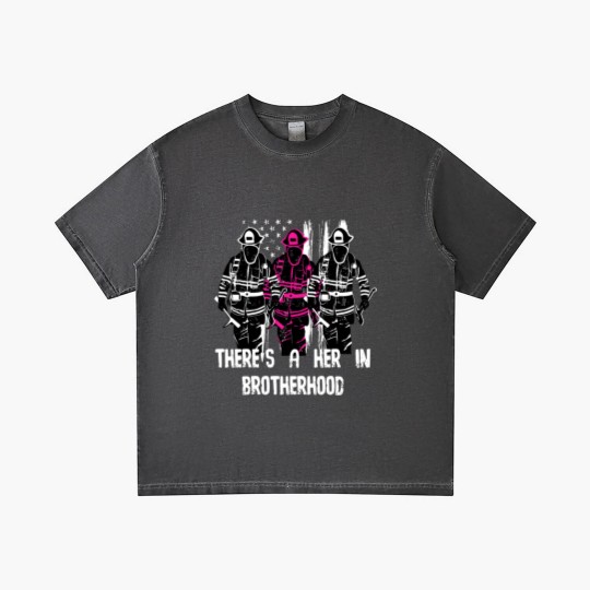 Discover Female Firefighter Women Brotherhood Gradient T Shirts