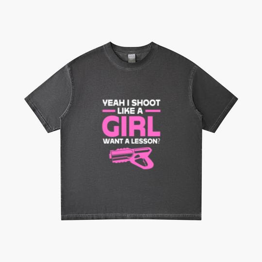 Discover Laser Tag Yeah I Shoot Like A Girl Want A Lesson Gradient T Shirts