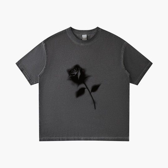 Discover Gothic Black Rose Gradient T Shirts