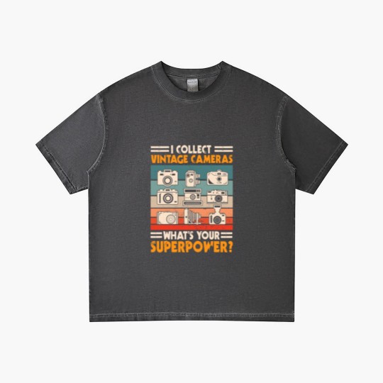 Discover Vintage Camera Collector Gradient T Shirts