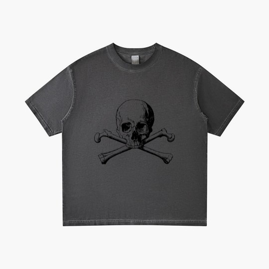 Discover Skull and cross bones Gradient T Shirts