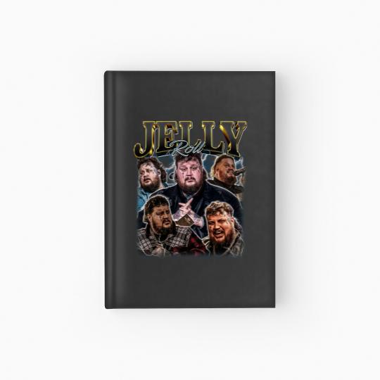 Discover Jelly Roll The Beautifully Broken Tour 2024 Hardcover Journal 90S Vintage Concert