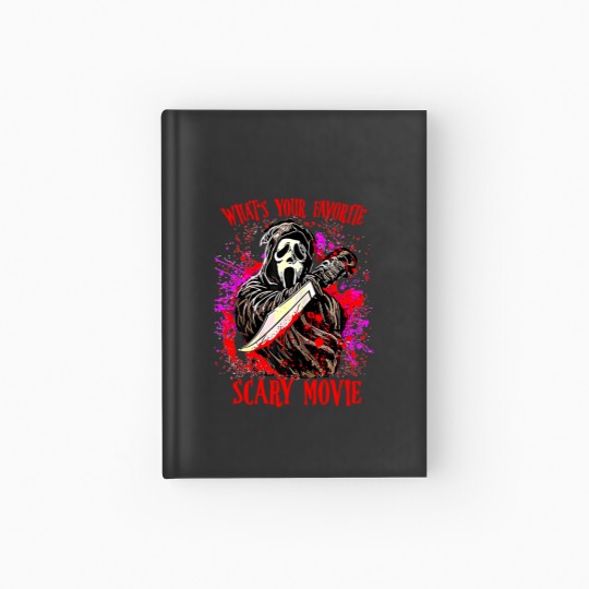 Discover Scream Ghostface What's Your Favorite Scary Movie Hardcover Journal, Scream Ghost Face Hardcover Journal