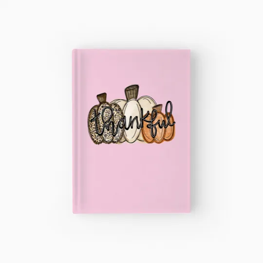 Discover Love Fall Y'All Hardcover Journal, Leopard Pumpkin Print Fall Hardcover Journal