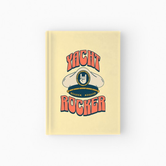 Discover Yacht Rock Captain | Captain Hat | Yacht Rock Hardcover Journal