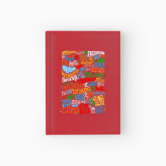 Discover Lennon Imagine Quote Hardcover Journal