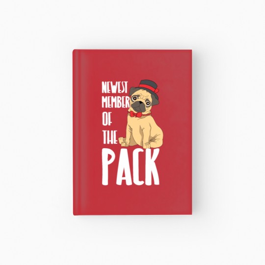 Discover Adorable Pug Baby Dog Cute Puppy Kid Hardcover Journal