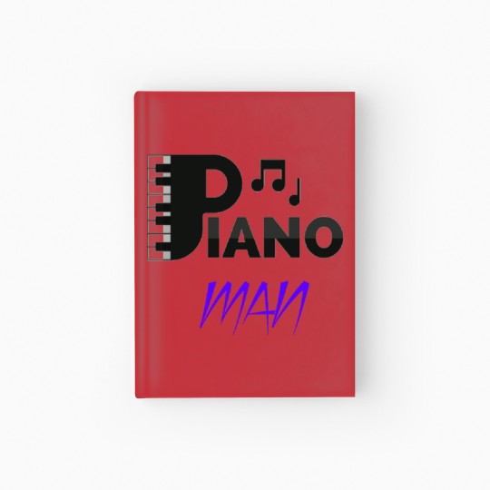 Discover Piano Man Hardcover Journal